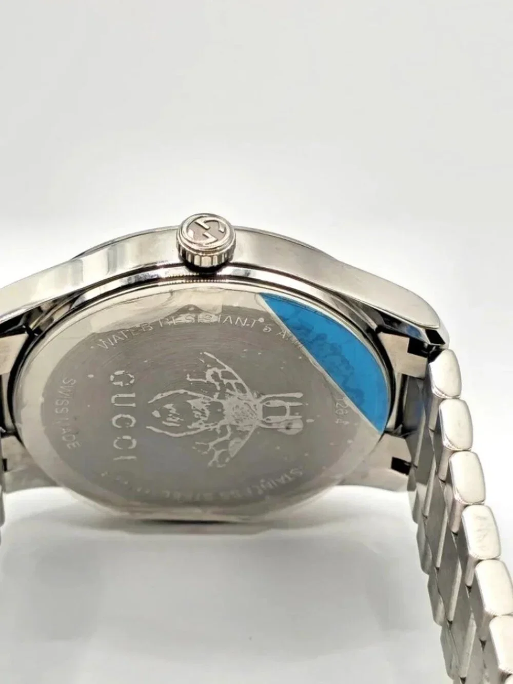 Gucci G-Timeless Bee Dial Swiss Quartz Watch Stainless Steel 38mm